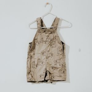 CARTER'S BABY BOY KHAKI TAN OVERALL 6 M